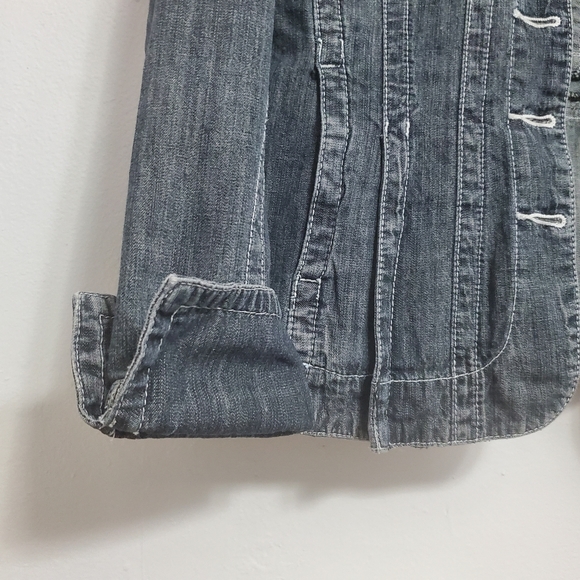 Ladies Denim Waist Jacket LAL Live A Little Size S - Picture 8 of 12